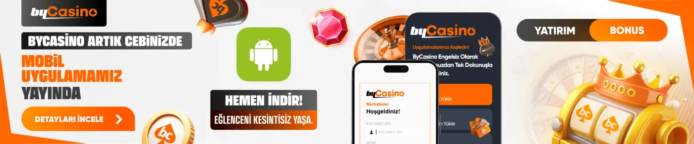 Bycasino Android mobil uygulaması yayında